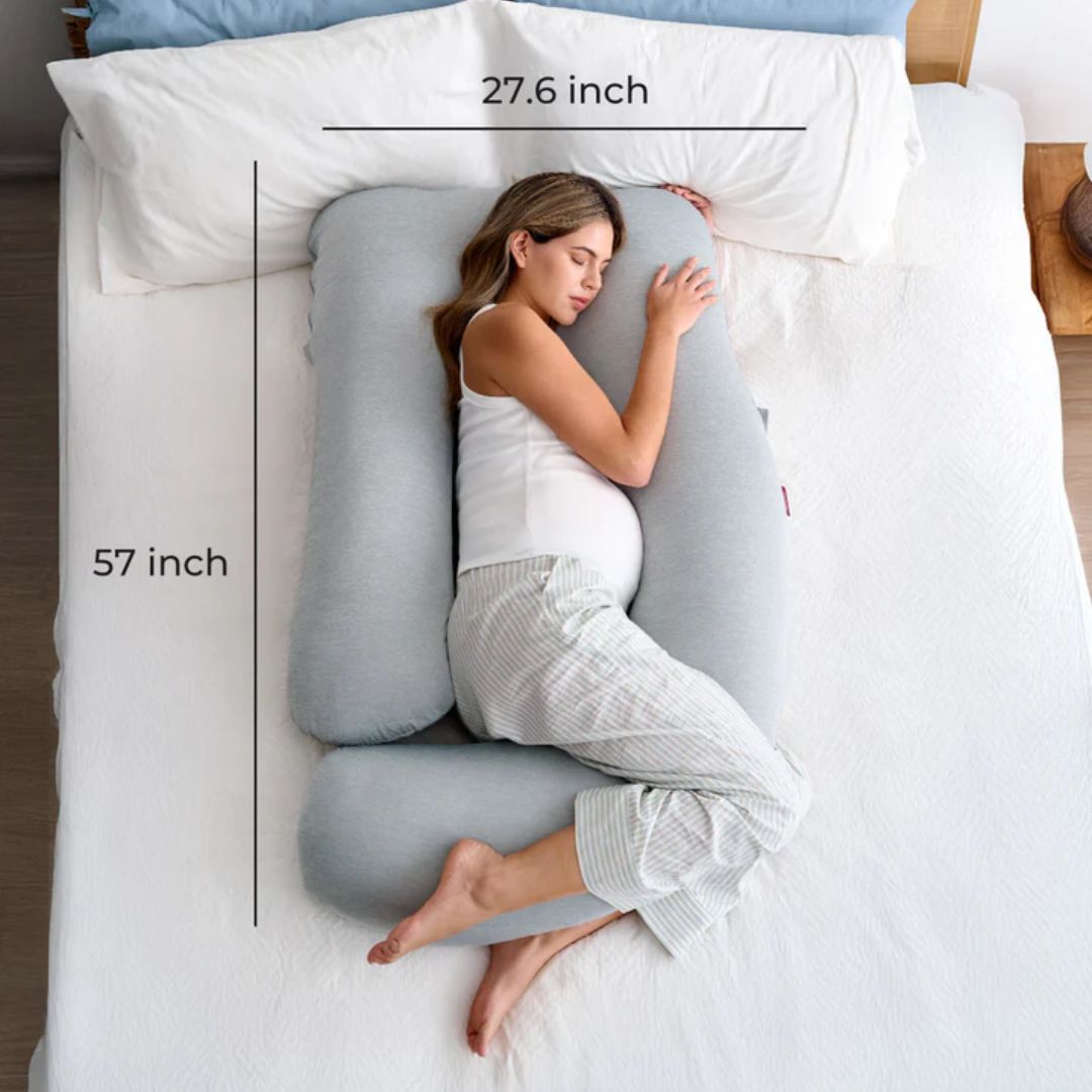 MOMCOZY PREGNANCY PILLOW GRAY