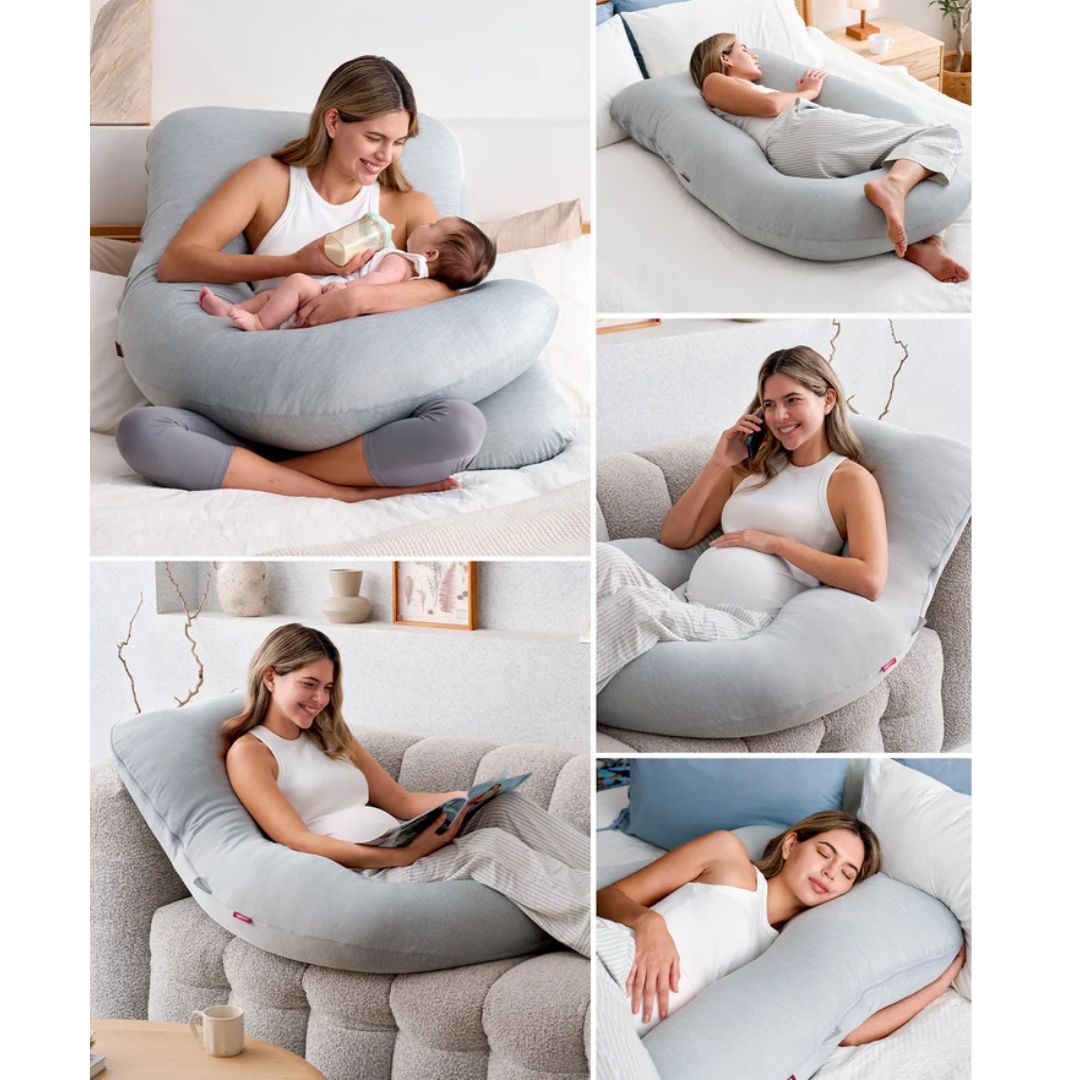 MOMCOZY PREGNANCY PILLOW GRAY