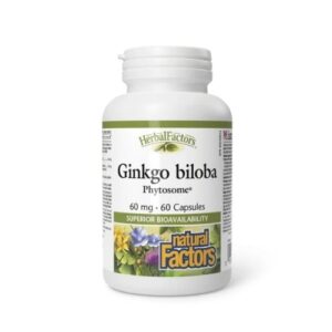 Natural Factors Ginkgo Biloba Phytosome 60 Mg