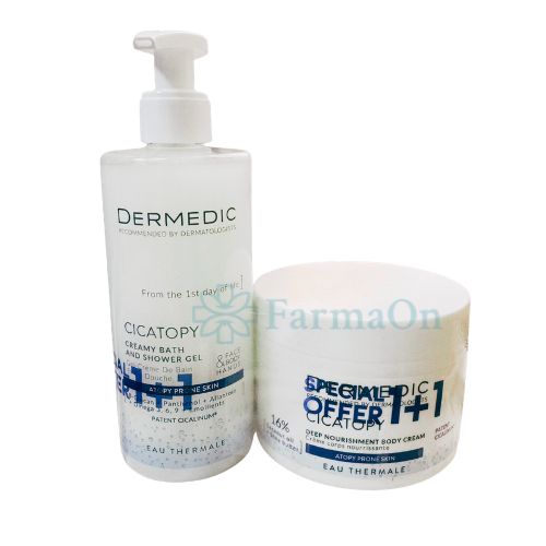 Dermedic Cicatopy Set (Cicatopy creamy bath and shower gel 300 ml+ cicatopy deep nourishing body cream falas 225 ml)