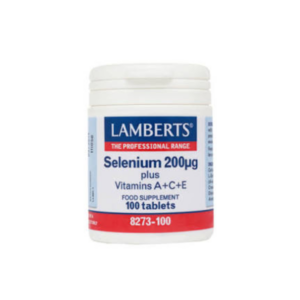 LAMBERTS SELENIUM 200 MCG PLUS VITAMIN A + C + E X 100 TABLETS