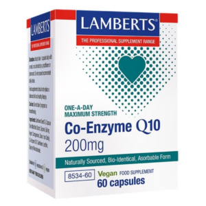 LAMBERTS MAXIMUM STRENGTH CO-ENZYME Q10 200 MG X 60 CAPSULES