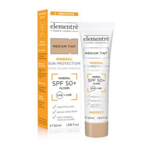 ELEMENTRE MINERAL SUN PROTECTION MEDIUM TINT SPF 50 + 50 ML