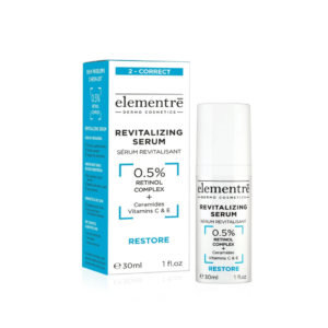 ELEMENTRE REVITALIZING SERUM 30 ML (0.5 % RETINOL COMPLEX AND CERAMIDES VITAMIN C & E )