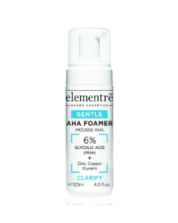 ELEMENTRE AHA FOAMER GENTLE (6% GLYCOLIC ACID + ZINC COPPER GLYCERINE ) 120 ML