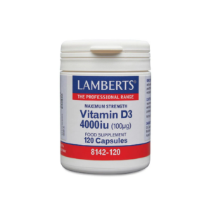 LAMBERTS VITAMIND3 4000 IU X 120 CAPSULES