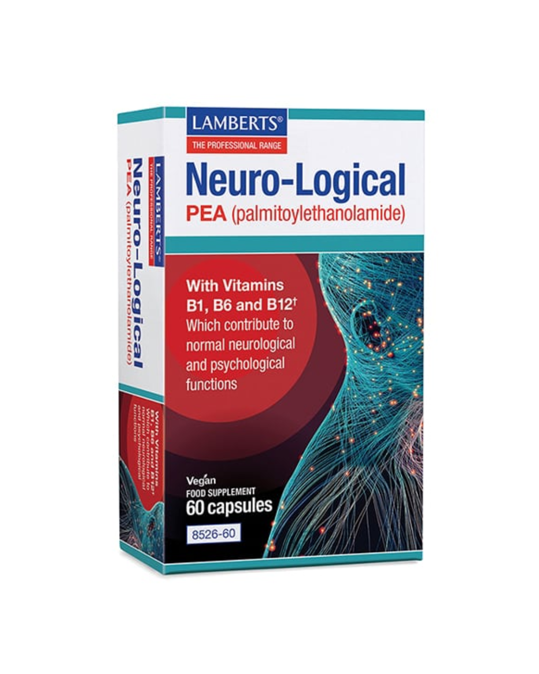 LAMBERTS NEURO-LOGICAL PEA (PALMITOYLETHANOLAMIDE) X 60 CAPSULES