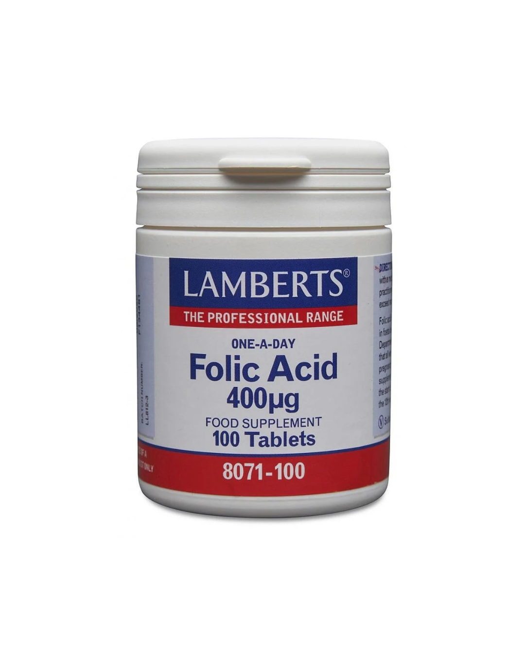 LAMBERTS FOLIC ACID 400 MCG X 100 TABLETS