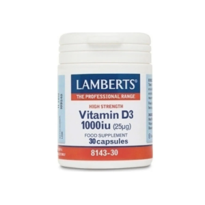 LAMBERTS VITAMIN D3 1000 IU X 30 CAPSULES