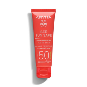 APIVITA BEE SUN SAFE HYDRA FRESH TINTED FACE GEL-CREAM SPF 50