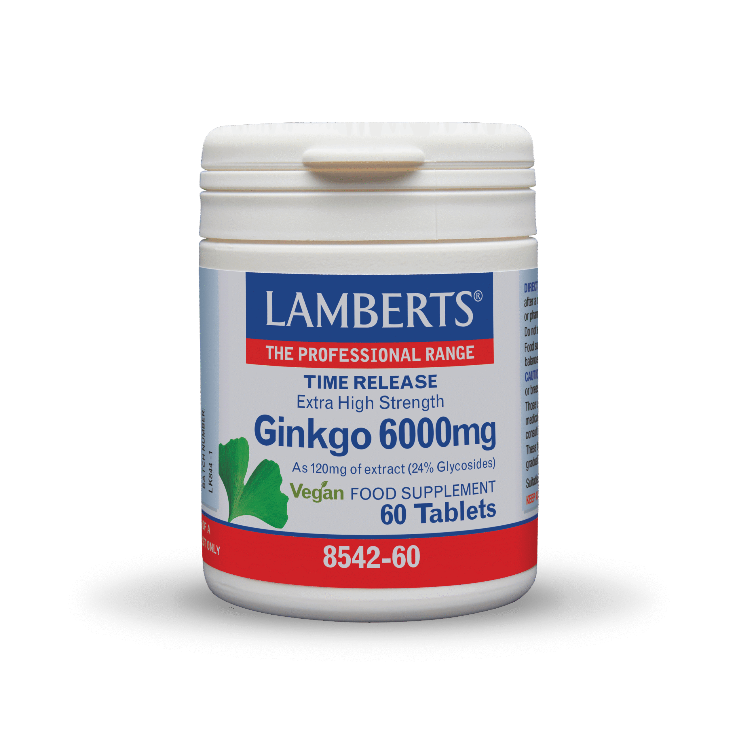 LAMBERTS GINKGO 6000 MG X 30 TABLETS