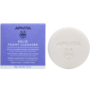 APIVITA SOLID FOAMY CLEANSER FACE & EYES 80 G