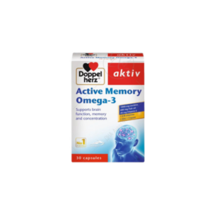 DOPPEL HERZ ACTIVE MEMORY OMEGA 3 X 30 CAPSULES