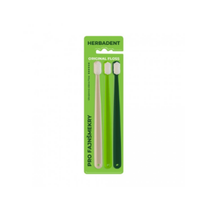 Herbadent Original Floss Toothbrush x 3