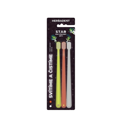Herbadent Star Toothbrush Children x 3
