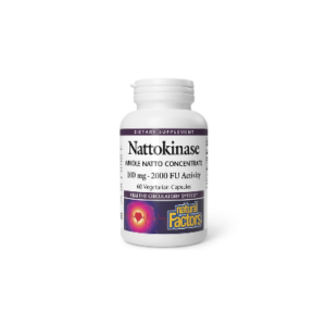 NATURAL FACTORS NATTOKINASE 100MG X 60 CAPSULES