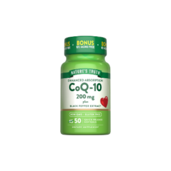 NATURES TRUTH CoQ-10 100MG PLUS BLACK PEPPER EXTRACT X 50 QUICK RELEASE SOFTGELS