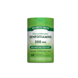 NATURES TRUTH ENHANCED ABSORPTION BENFOTIAMINE (VITAMIN B-1 PRECURSOR) 300MG x 60 CAPSULES