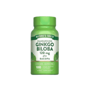 NATURES TRUTH GINKGO BILOBA 120 MG PLUS BACOPA X 100 QUICK RELEASE CAPSULES