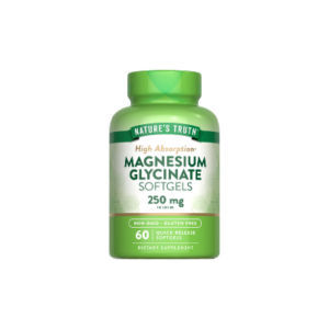 NATURES TRUTH HIGH ABSORPTION MAGNESIUM GLYCINATE 250 MG X 60 SOFTGELS