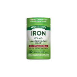 NATURES TRUTH IRON 65 MG ( FERROUS SULFATE ) X 120 TAB