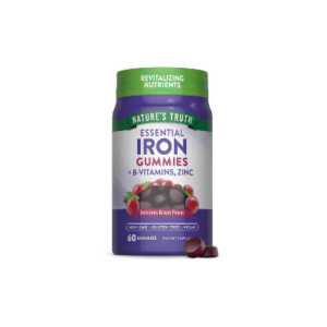 NATURES TRUTH IRON GUMMIES + B-VITAMINS ZINC X 60 GUMMIES