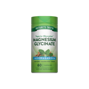 NATURES TRUTH MAGNESIUM GLYCINATE PLUS ASHWAGADHA X 60