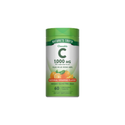 NATURES TRUTH VITAMIN C PLUS WILD ROSE HIPS 1000 MG X 60 CHEWABLE TABLES