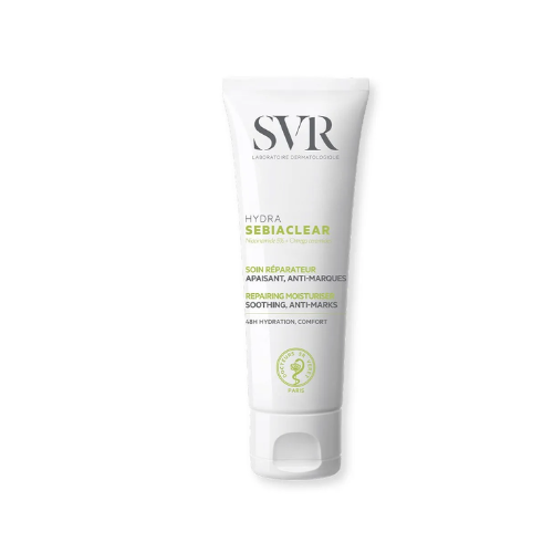 SVR SET (HYDRA SEBIACLEAR REPAIRING MOISTURISER SOOTHING ANTI-MARK LONG LASTING COMFORT 40ML + CREME LAVANTE SEBIACLEAR 55ML)