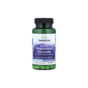 Swanson Albion Magnesium Glycinate with activated B vitamins x 60 vegan tb
