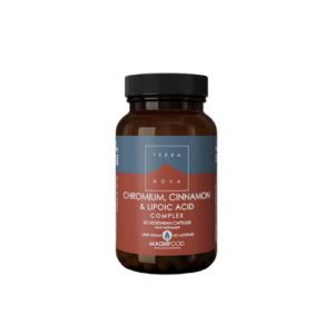 TERRA NOVA CHROMIUM CINNAMON & LIPOIC ACID COMPLEX X 50 VEGETARIAN CAPSULES