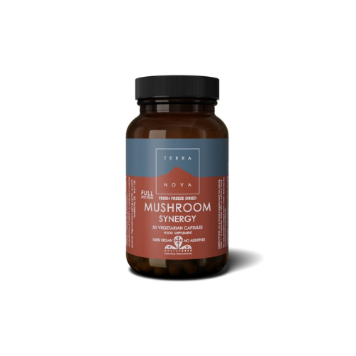 TERRA NOVA FRESH FREEZE DRIED MUSHROOM SYNERGY X 50 CAPS