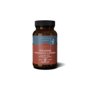 TERRA NOVA THEANINE ASHWAGANDHA & RHODIOLA COMPLEX X 50 VEGETARIAN CAPSULES