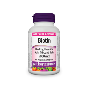 WEBBER NATURALS BIOTINE 5000 MCG X60 CAPS