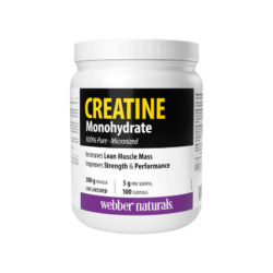 WEBBER NATURALS CREATINE MONOHYDRATE UNFLAVOURED X 500 G POWDER